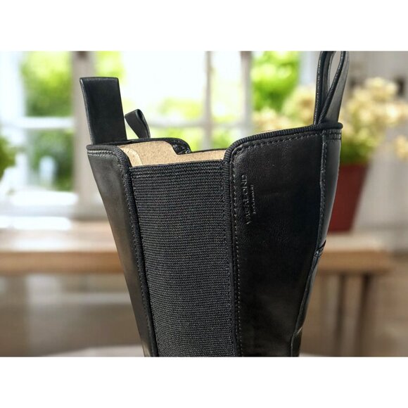 Vagabond Shoemakers Cosmo 2.0 Tall Black Leather Lugged Pull-On Boots EU 37 US 7 - Picture 6 of 12